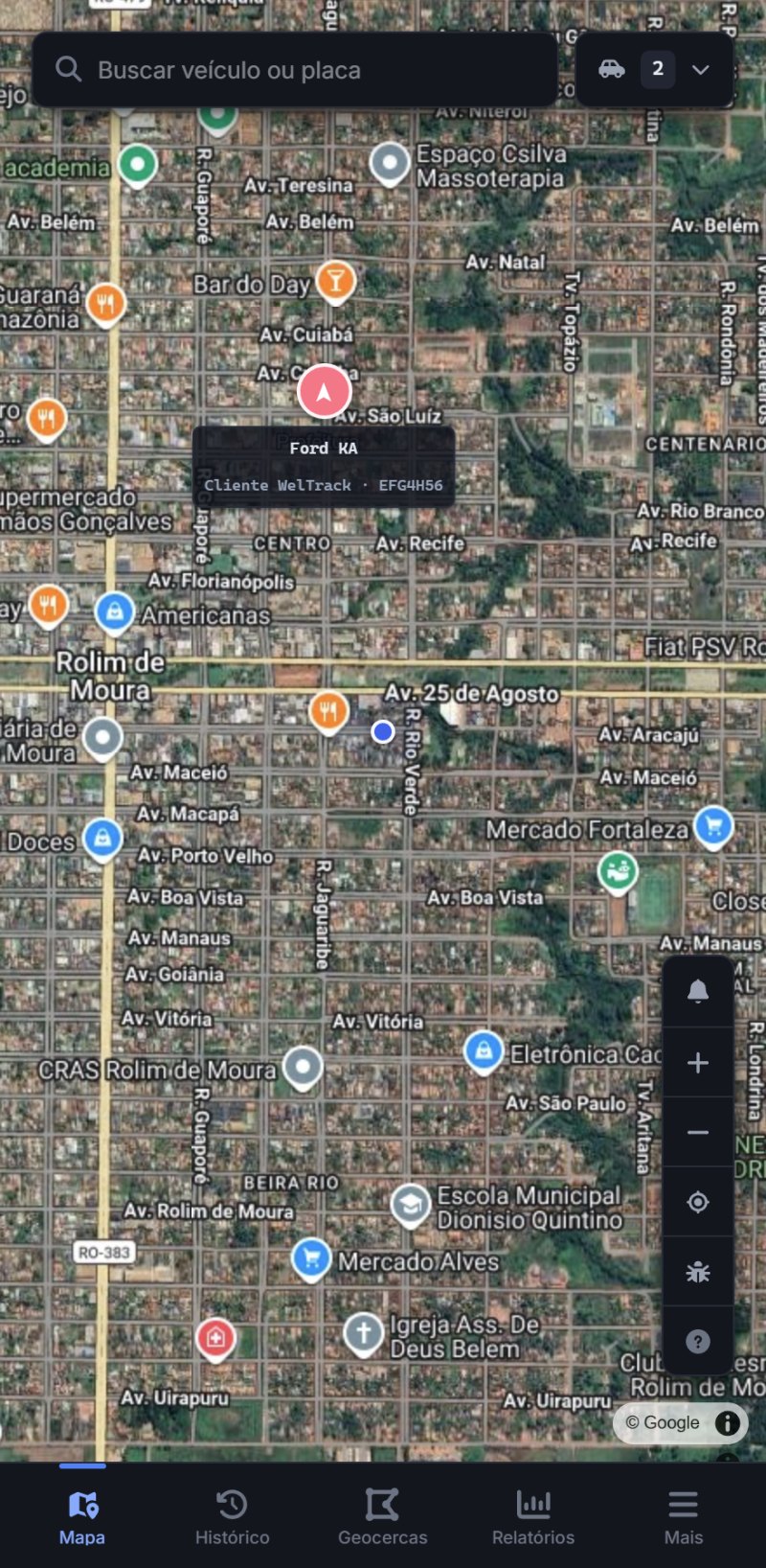 WelTrack — Rastreamento veicular em Rondônia